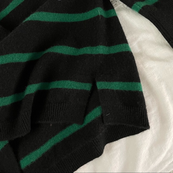 J. Crew Cashmere Crewneck small bow ribbon black - Picture 5 of 6